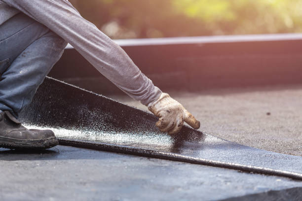 Professional Basement Waterproofing technician working in Eaton Rapids, MI